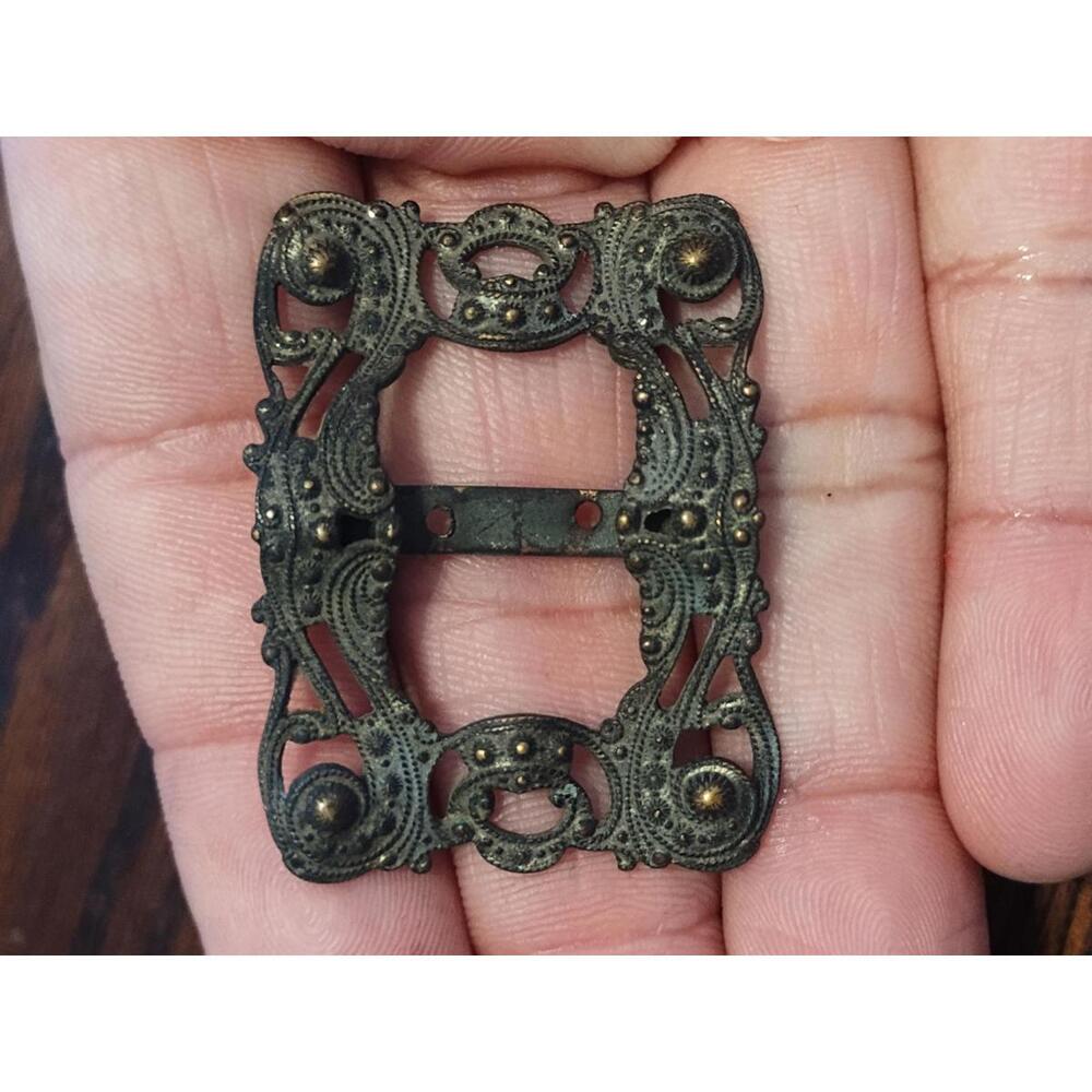 Antique Art Nouveau Brass scarf/tie holder Victorian Era